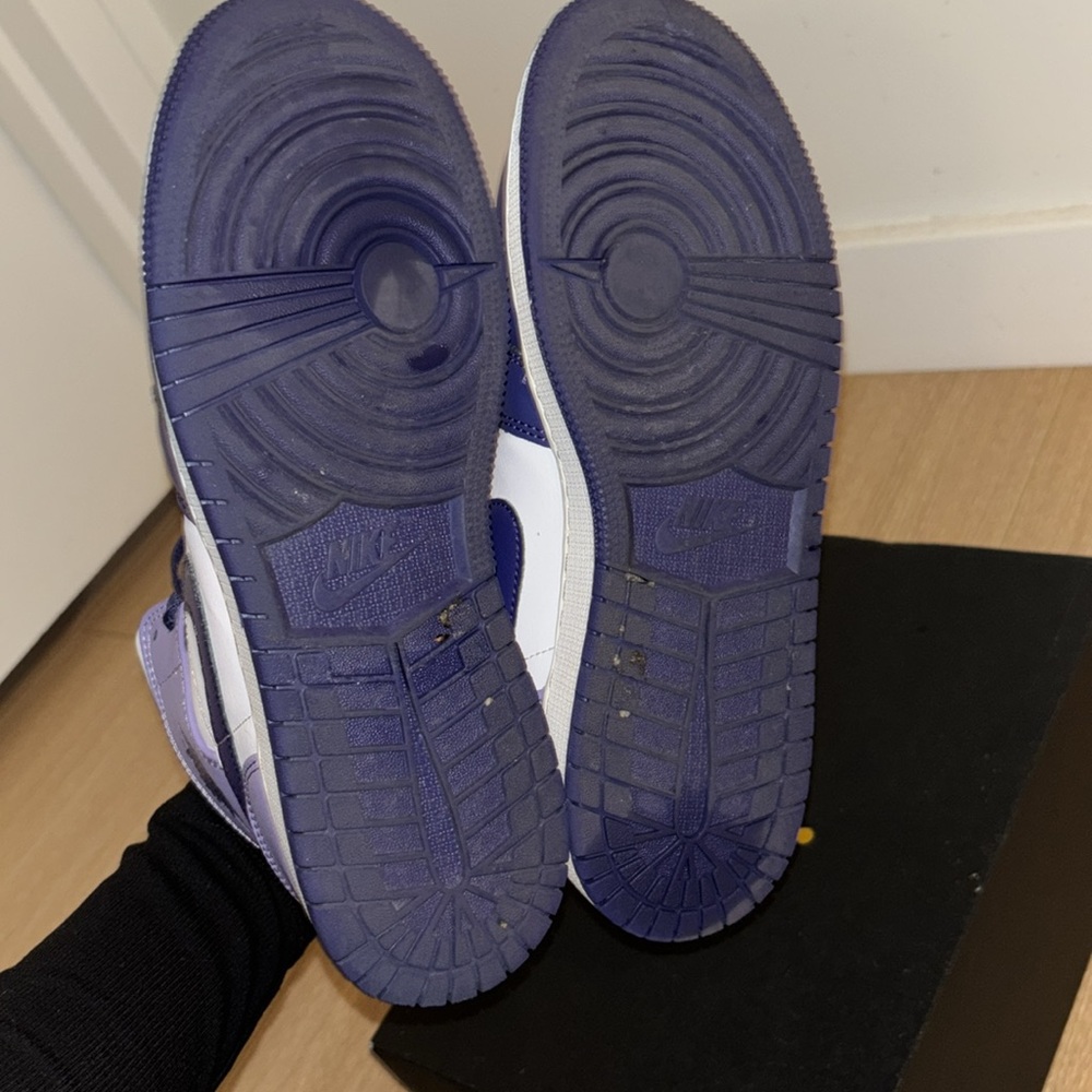 Excellent (USED) Condition Air Jordan 1 Mid Sky J Purple - Picture 10 of 11